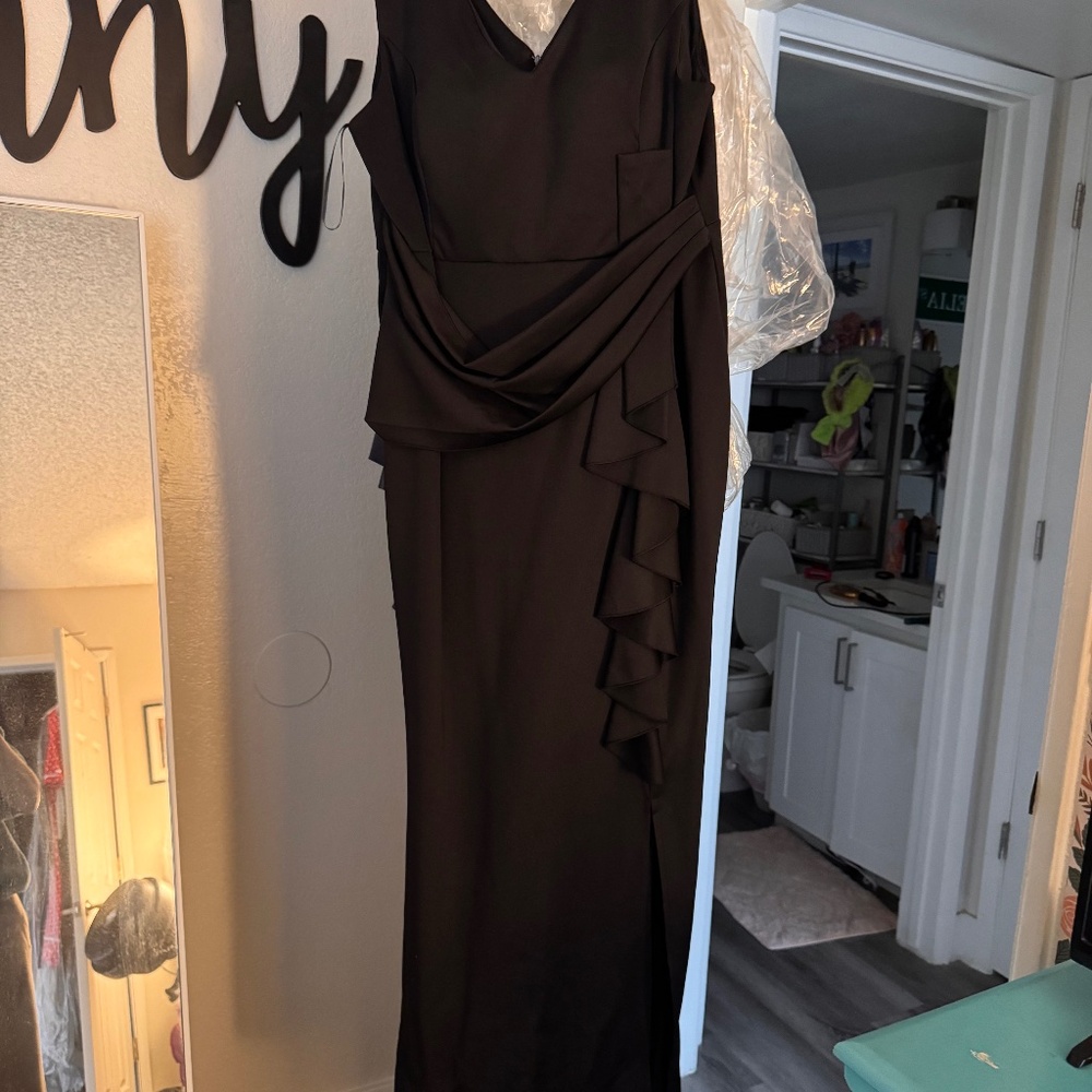 Long black elegant dress
